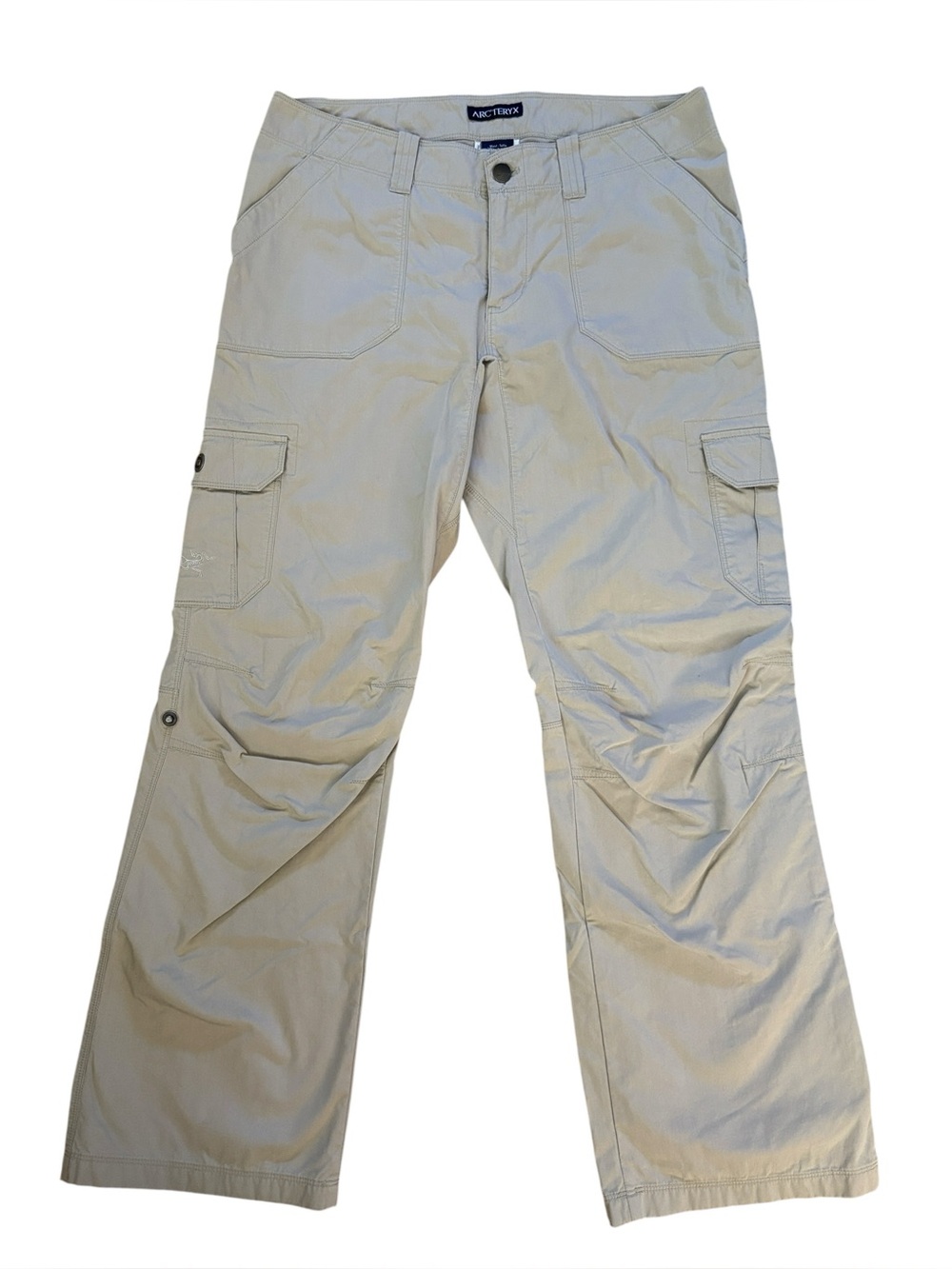 Arc'Teryx Tan Khaki Cargo Roll Tab Gorpcore Utility Pants Size 8